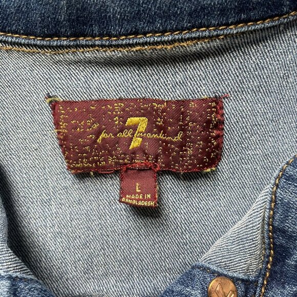 Seven 7 for all Mankind Youth Denim, Size L - Picture 3 of 10